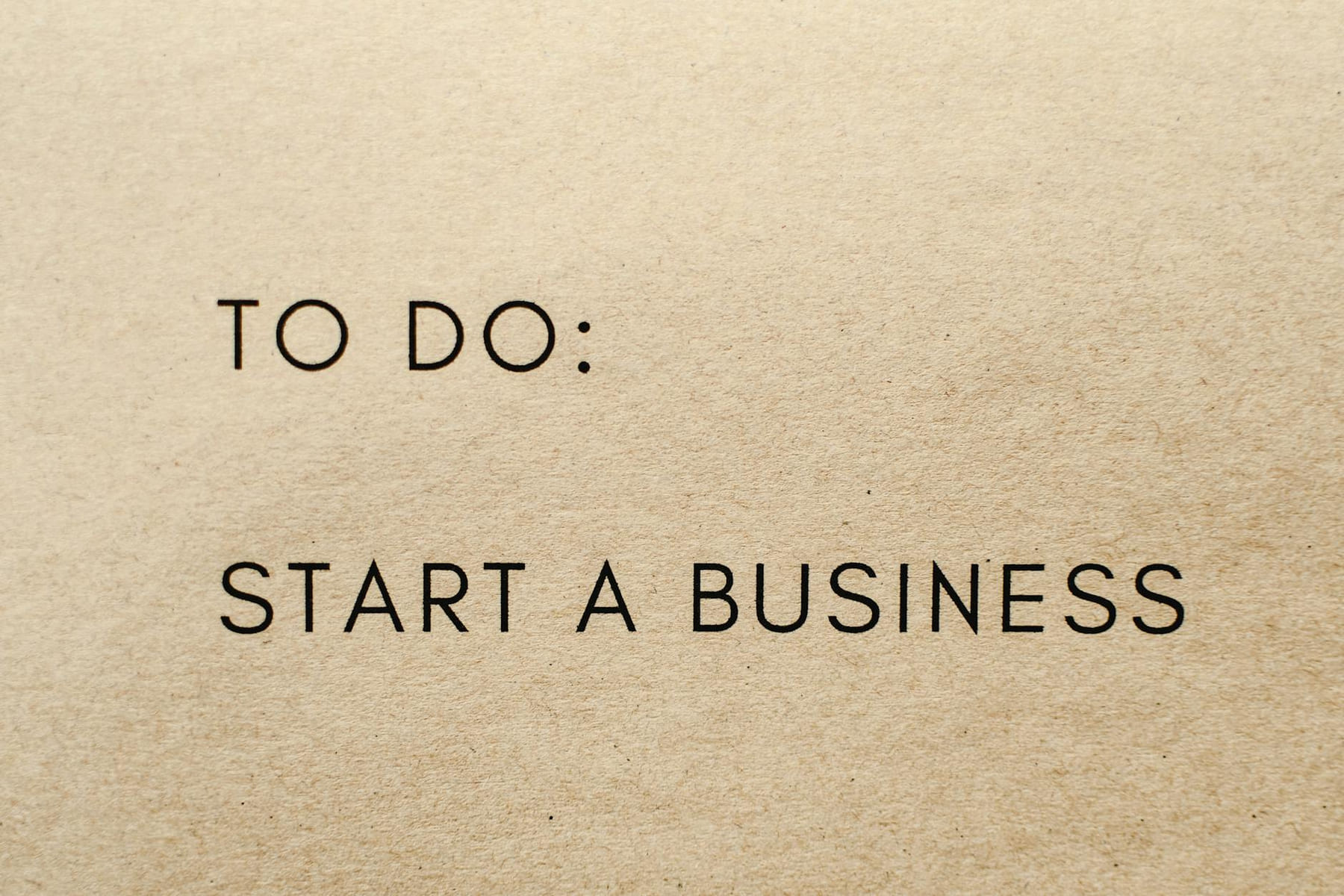 A close-up shot of a to-do list with 'Start a Business' written on it. on Small Biz Blueprint